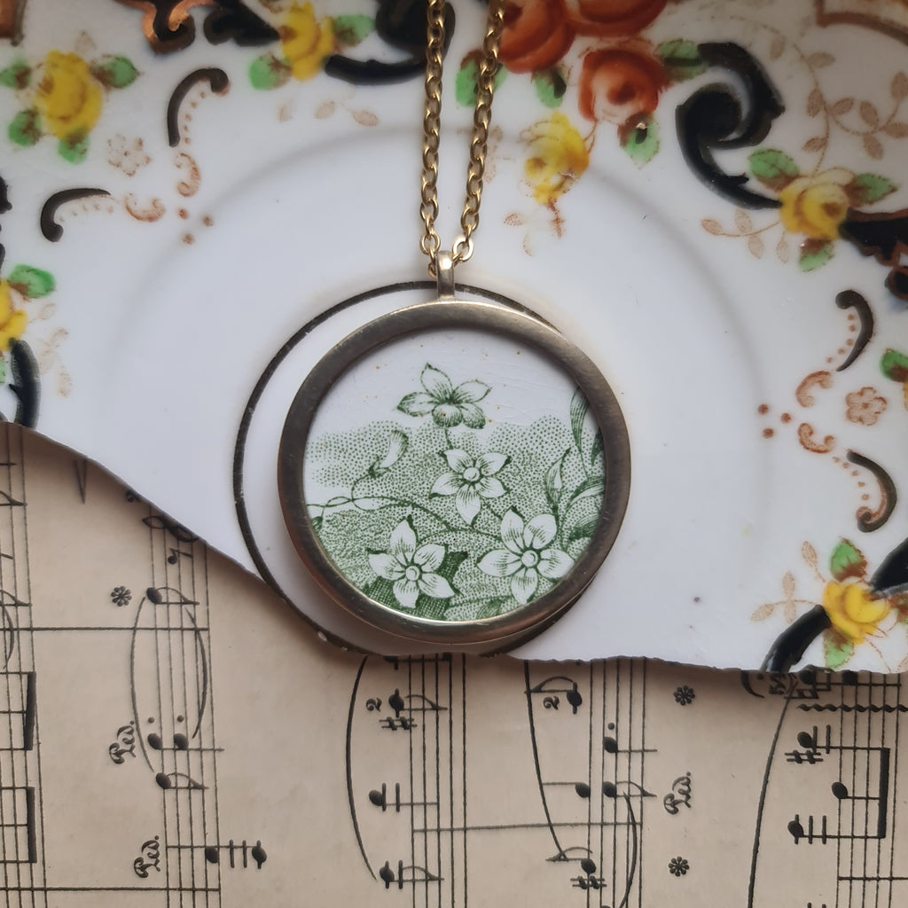 Collana media Fiorellini verdi