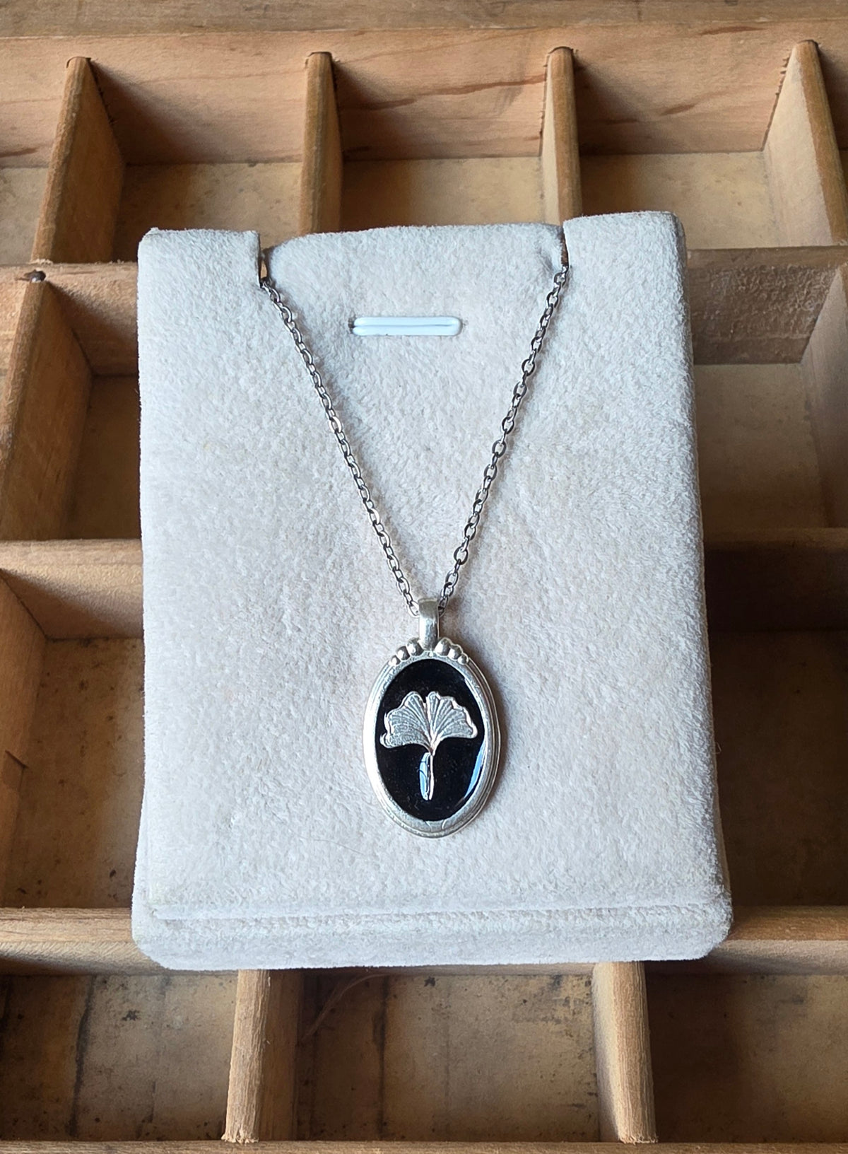 Pendente Medaglia Ginko argento 925