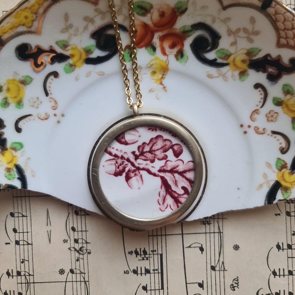 Collana media rametto ghiande