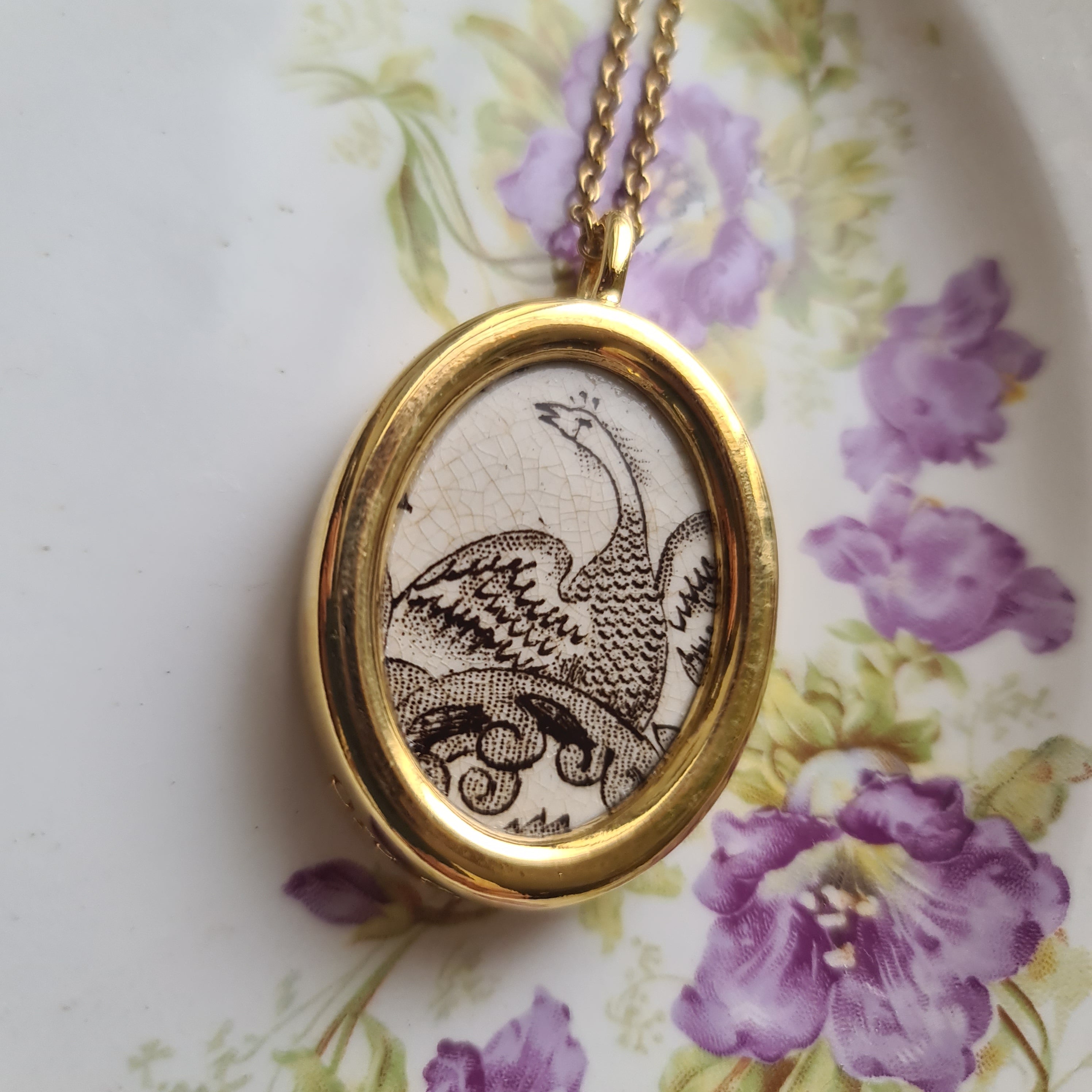 Collana ovale fagiano asiatico