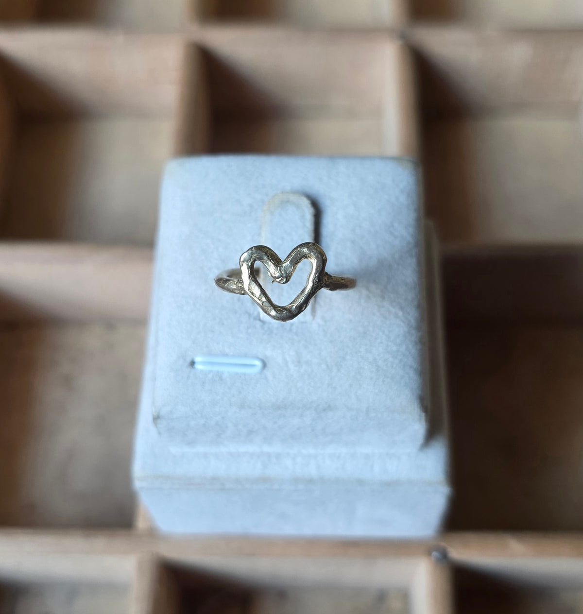 Anello Cuore semplice ottone
