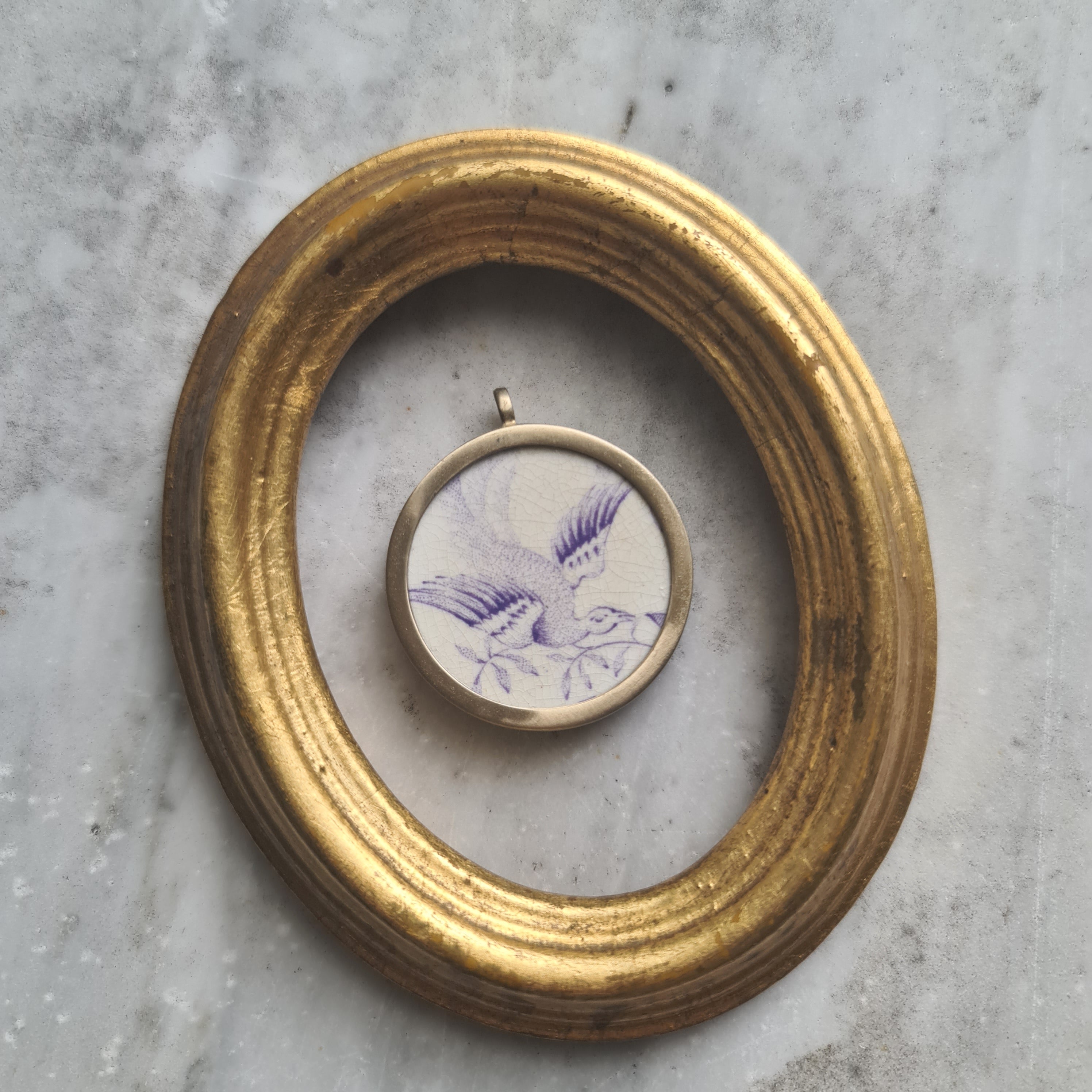 Collana media uccello del paradiso